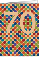 70th Birthday card