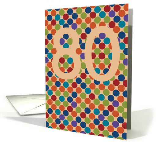 80th Birthday card (192004)
