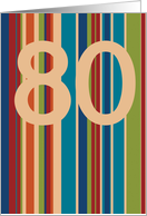 80th Birthday card