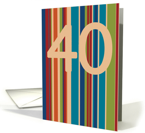 40th Birthday card (192973)