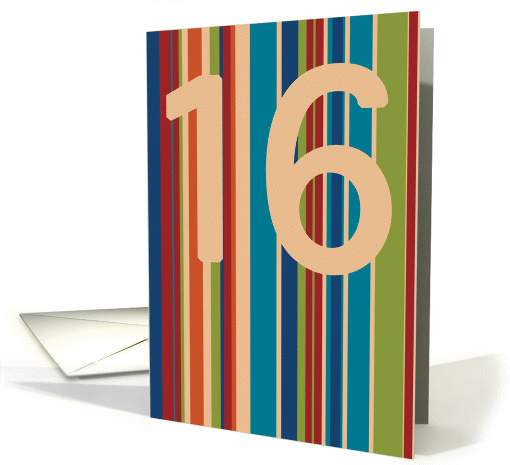 16th Birthday card (192984)