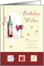 Wine Birthday card