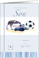 Soccer Birthday Son card
