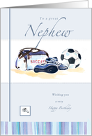 Soccer Birthday Nephew card