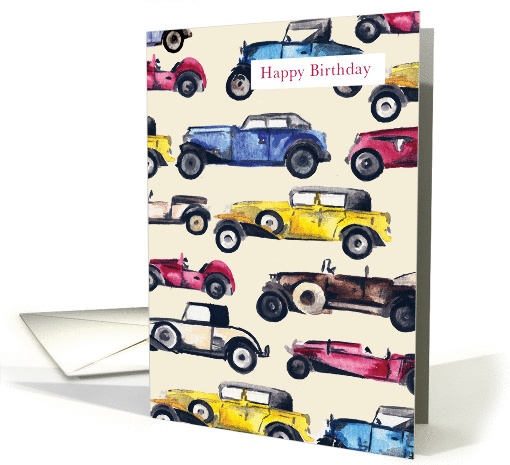 Classic Cars Birthday card (199874)