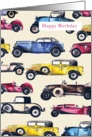Classic Cars Birthday card