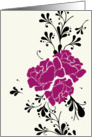 Chrysanthemums Blank Card