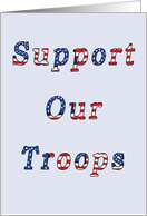 Support Our Troops card