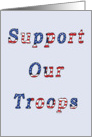 Support Our Troops card