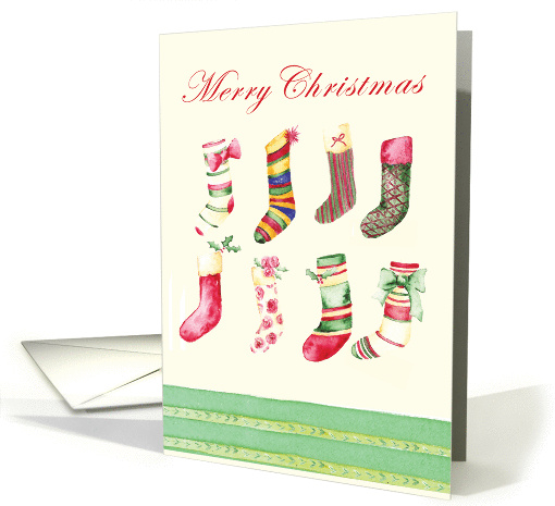 Christmas Stockings card (233800)