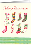 Christmas Stockings card