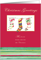 Merry Stockings card