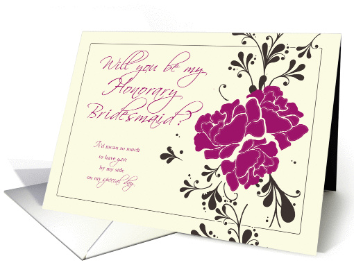 Will you be my Honorary Bridesmaid? card (239267)