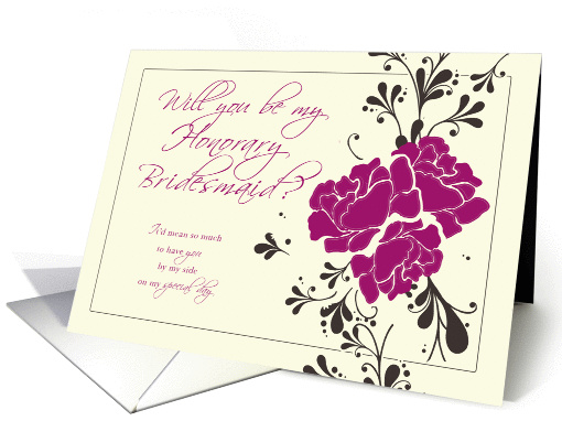 Will you be my Honorary Bridesmaid? card (239267)