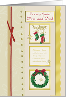 Christmas Mum & Dad card