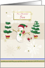 Snowman, Son card