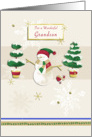 Snowman, Grandson card