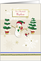 Snowman, Nephew card