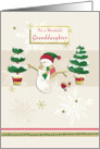 Snowman,Granddaughter card