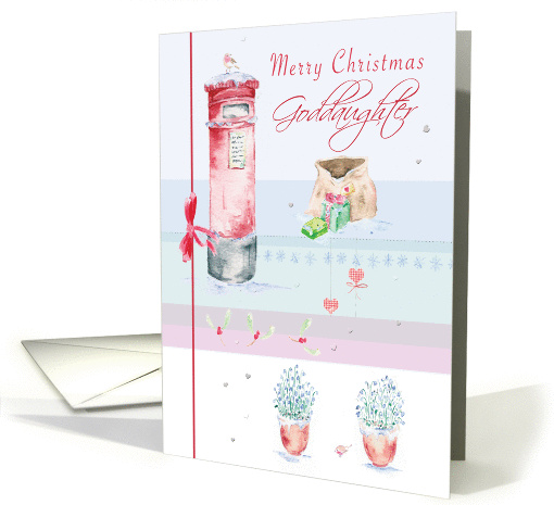 Christmas Post Goddaughter card (316633)