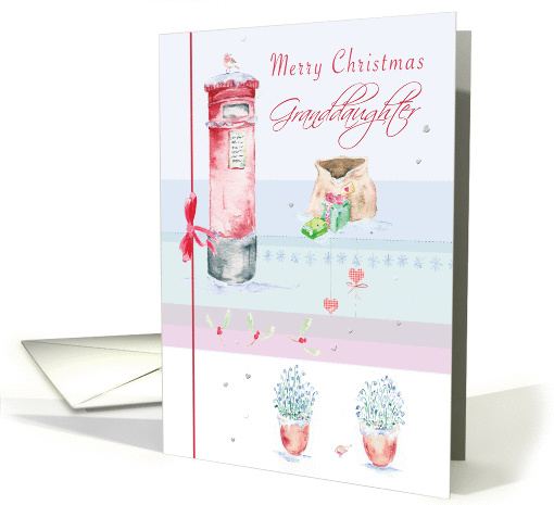 Christmas Post Granddaughter card (316635)