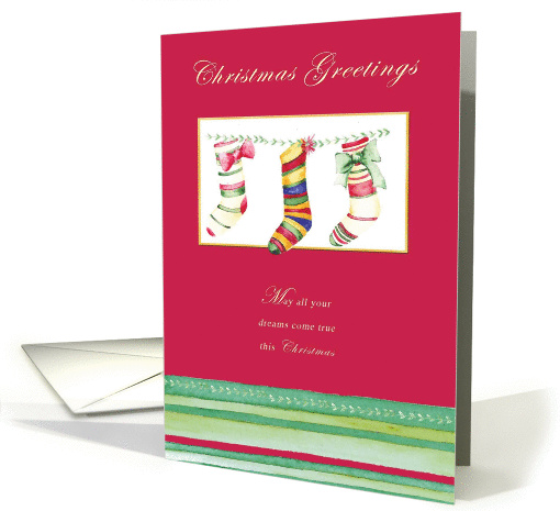 Christmas Stockings card (316657)