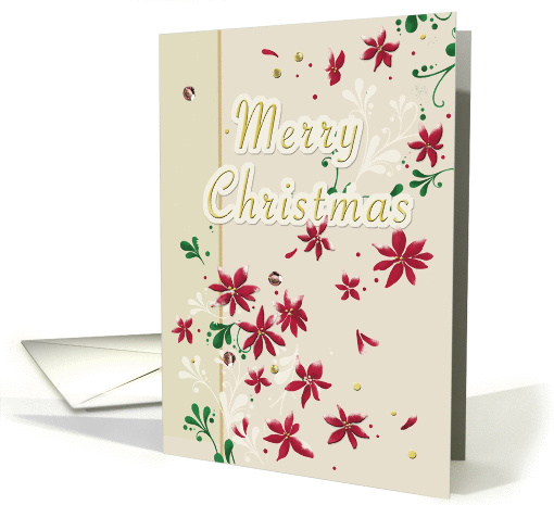 Christmas Floral card (316659)