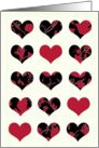 Valentines Day Hearts card