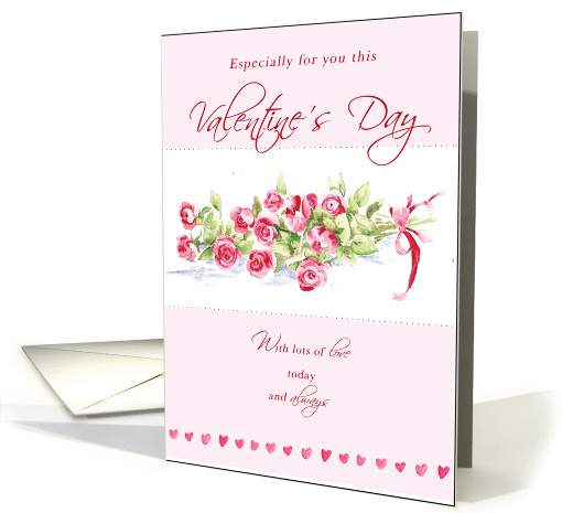 Valentines Day Roses card (337446)