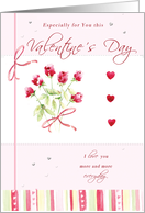 Valentines Day Roses card