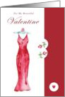 Valentines Day Dress card