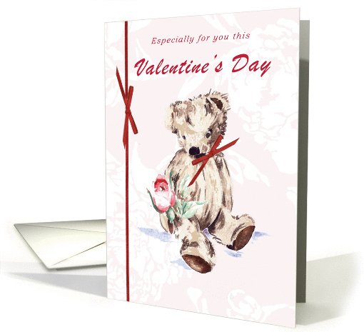 Valentines Day  bear card (338367)