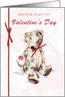 Valentines Day bear card