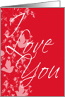 Valentines Day I love you card