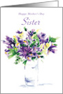Mothers day Sister card
