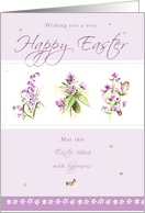 Easter Flowers card