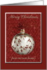 Merry Christmas From our new home. Red Berries and Stars card