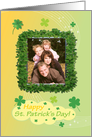 Shamrock Photo Card, St. Patrick’s Day card
