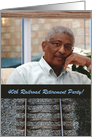 Railroad Retirement Party Invitations 40th, Train Track, Photo Card