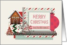 Candy Cane Merry Christmas, Gingerbread House, new Address card
