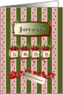 Joyeux Noel with Red Bows & Pine Swag, To My Granddaughter card