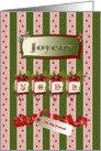 Joyeux Noel with Red Bows & Pine Swag, To My Friend card