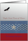Flying Eagle Scout Court of Honor Ceremony Program, Custom Text card