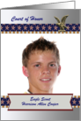 Gold Eagle, Stars and Stripes Photo Card, Eagle Scout Award Ceremony card