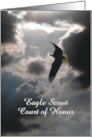 Eagle Scout Court of Honor Award, Flying in the Clouds, Custom Text card