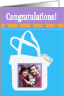 Congratulations on buying your house, House in the Bag, Photo Card