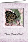 Monarch Butterfly, Mother’s Day, Custom Text card