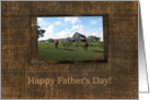 Friendly Welcome from Two Horses, Father’s Day card