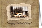 Old Vintage Car, Father’s Day, Custom Text card