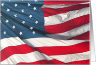 American Flag in the Wind, Veterans Day card